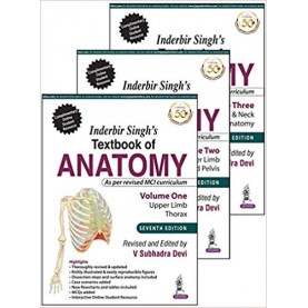 Inderbir Singh’S Textbook Of Anatomy- 3 Volume Set Paperback – 2019by V. Subhadra Devi (Author)