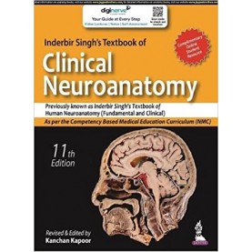 Inderbir Singh’s Textbook of Clinical Neuroanatomy Paperback –11th Edition 2022 by Kanchan Kapoor (Author)
