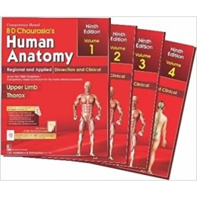 B D Chaurasia's Human Anatomy 9th Edition 4 Volume Set ( Vol.1 to Vol 4)  2022 by B D Chaurasia  (Author)