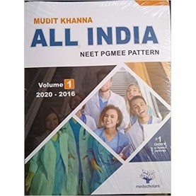 All India NEET Pgmee pattern Volume-1 ( 2020-2016 ) Paperback –  2020 by Mudit Khanna (Author)