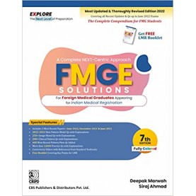 A COMPLETE NEXT CENTRIC APPROACH FMGE SOLUTIONS FOR FOREIGN MEDICAL GRADUATES APPEARING FOR INDIAN MEDICAL REGISTRATION 7ED (PB 2022)  by MARWAH D. (Author)