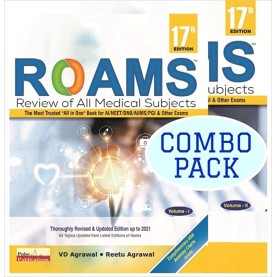 ROAMS REVIEW OF ALL MEDICAL SUBJECTS 2 VOLUME SET 17TH EDITION-2022 Paperback  by Dr.VD Agrawal (Author), Dr.Reetu Agrawal (Author)