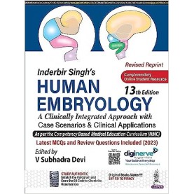 Inderbir Singh's Human Embryology -13th Edition 2023 by V Subhadra Devi 