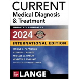 CURRENT Medical Diagnosis & Treatment - 2024 Paperback –  by Maxine A. Papadakis  (Author), Stephen J. McPhee (Author), Michael W. Rabow (Author), Kenneth R. McQuaid (Author)