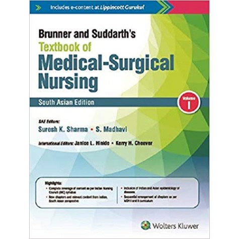 Brunner and Suddarth’s Textbook of Medical-Surgical Nursing South Asian Edition (VOLUME1&2) Paperback – 30 Aug 2018by Janice L. Hinkle_(Author), Kerry H. Cheever (Author), & 2 More