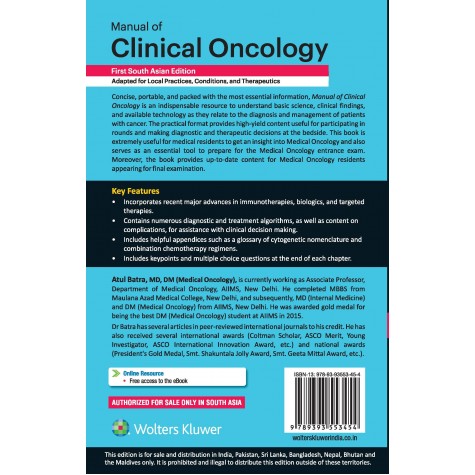 Manual of Clinical Oncology (SAE) Paperback – 2022 by Atul Batra (Editor)