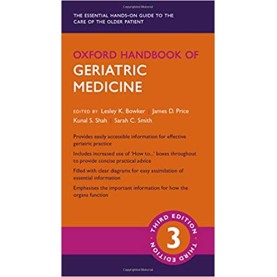 Oxford Handbook of Geriatric Medicine (Oxford Medical Handbooks) Flexibound – 15 May 2018 by Lesley K. Bowker (Author), James D. Price (Author), Kunal S. Shah (Author), & 1