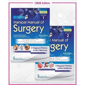Manipal Manual of Surgery 2VOL Set 6ED. Paperback – 26 June 2022 by K RAJGOPAL SHENOY (Author), ANITHA NILESHWAR (Author)